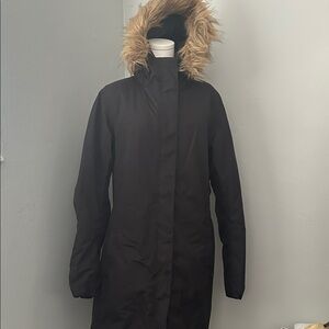 Helly Hansen Black Ski Jacket with Faux Fur Trim